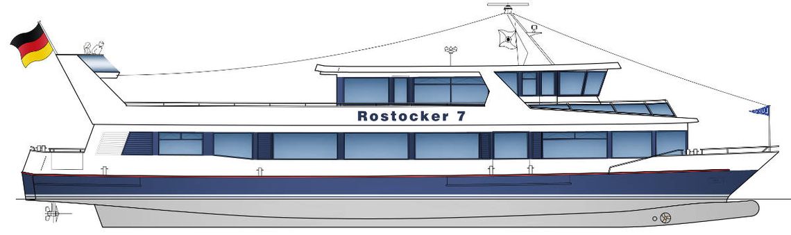 Visualisierung der neuen MS "Rostocker 7"